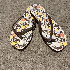 Tory Burch Women’s Brown Flip Flop Sandals